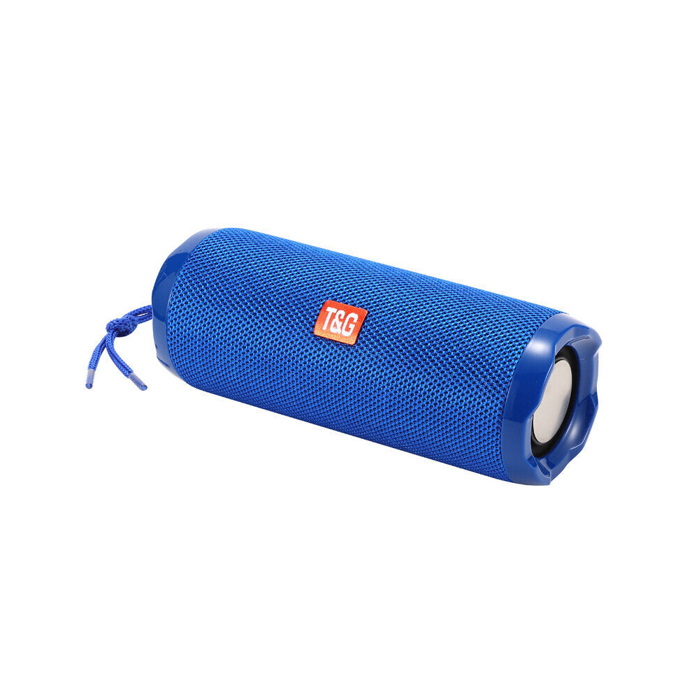 (Blue) Portable Bluetooth Speakers Subwoofer IPX5 Waterproof Outdoor Sports Bluetooth 5.0 Column Music TWS Music Center