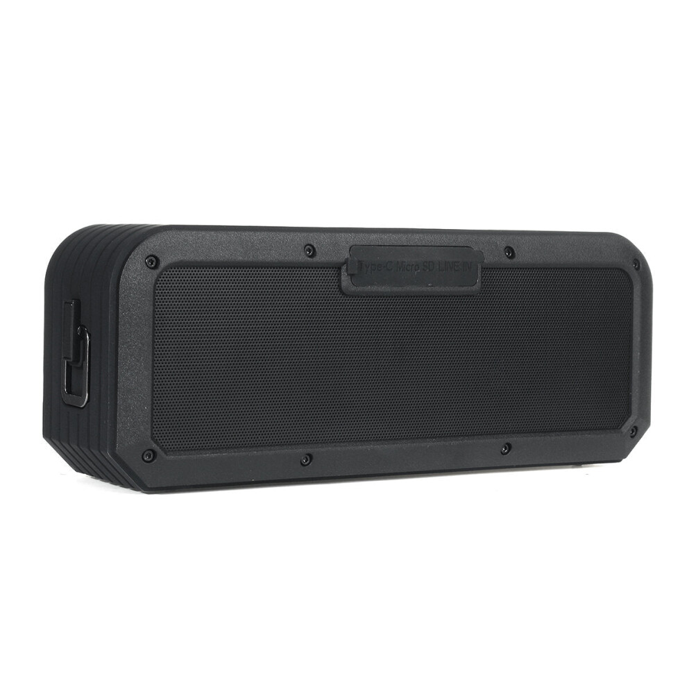 (Black) Portable Bluetooth 5.0 Speaker High Power Bass Subwoofer 60W Waterproof Outdoor Speakers Boombox AUX TF Hi-Fi Loudspeaker Music Box