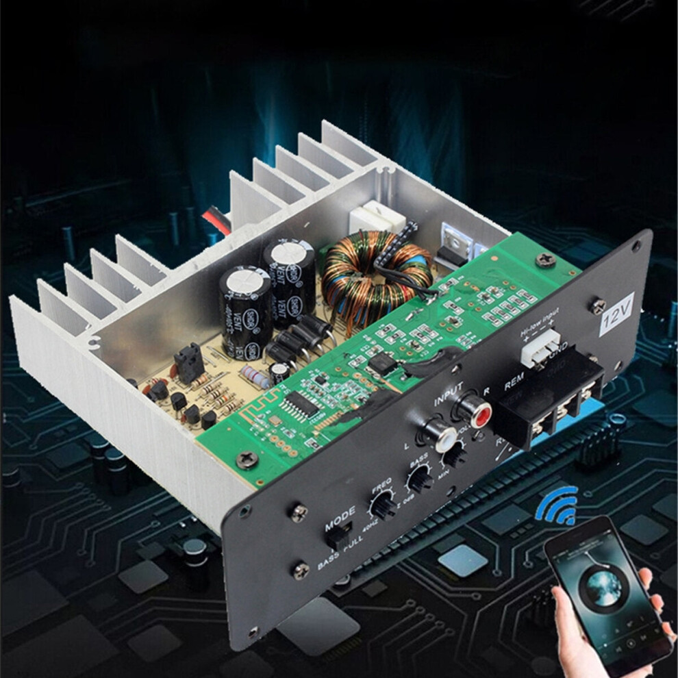 (Without Bluetooth) Full Tone Pure Bass Car Subwoofer Core Car Amplifier Board 12V/80W High Power Subwoofer Amplifier