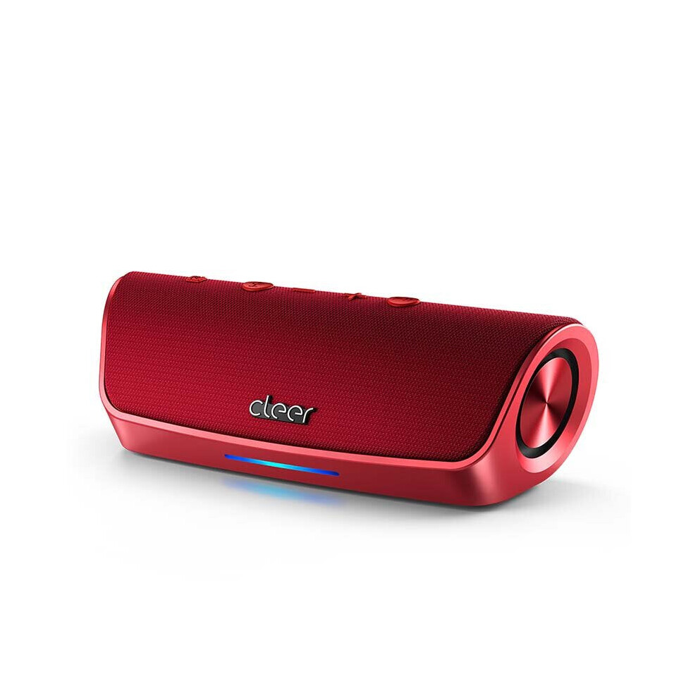 (Red) Stage Portable Bluetooth Speaker Alexa Voice Services IPX7 Waterproof 20W Wireless Outdoor Speaker Camping Party Subwoofer Surround Music Boombox