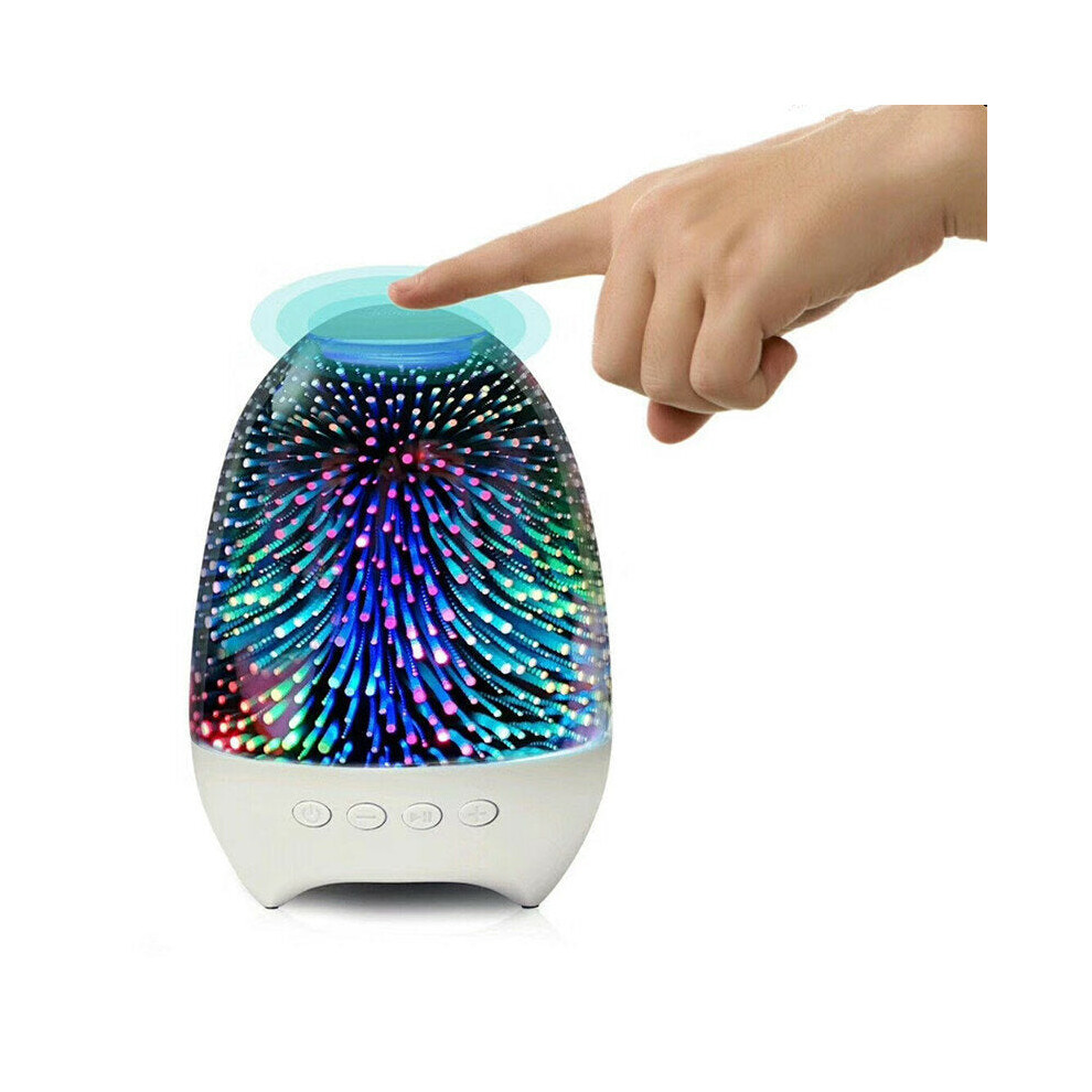 (Type A) Color Lamp Wireless Bluetooth 5.0 Speaker Tws Interconnection Audio Fm Function Nine Gears Lighting Adjustable 360 Surround Stereo 6112212090152