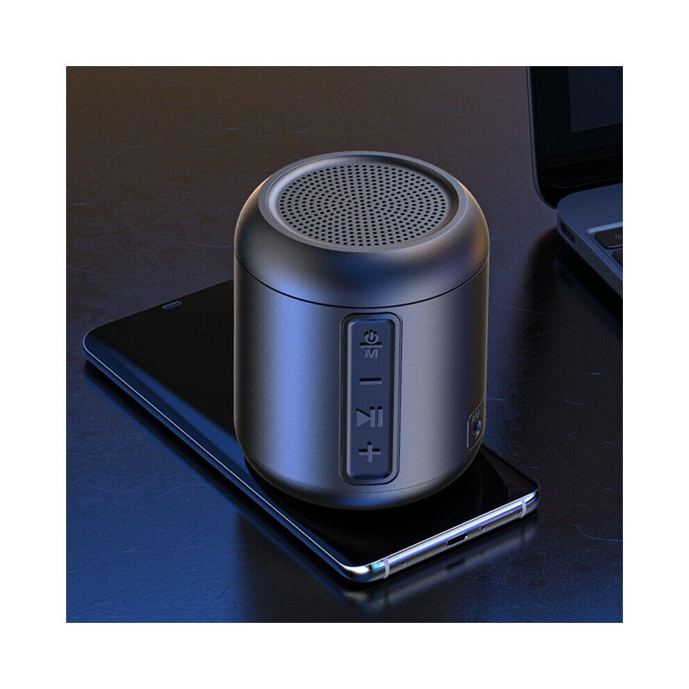 (Black) Portable Wireless Bluetooth 5.0 Speaker Subwoofer Tws Interconnection 3 Playback Modes 1400Mah Battery Life For Home Outdoor Black 6112212088166