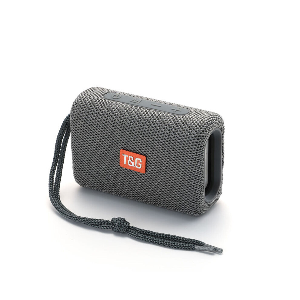 (Grey) Portable Bluetooth Speaker Wireless Hi-Fi Bass Subwoofer Waterproof Outdoor Boombox Stereo Loudspeaker Mini Speaker