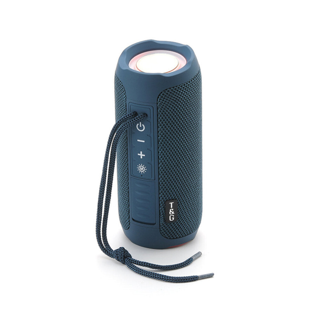 (Blue) Tooth Speaker Wireless Speakers Led Lights Tf Card Aux Portable Outdoor Speaker With Mic Blue 6112212092941