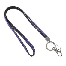 (sapphire) 1pc Badges Hanging Rope Lightweight Necklace Lanyard Retractable Office Supplies