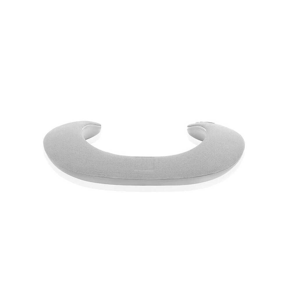 (Grey) Portable Bluetooth Neckband Dual Speaker 5D Stereo Sound Lound speakers Support FM Radio SD Card USB Disk Handsfree Call