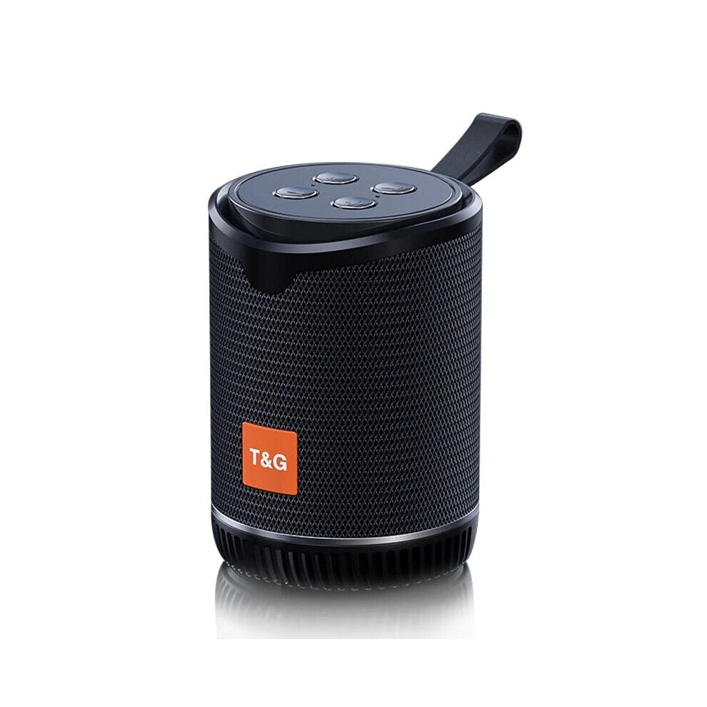 (Black) Mini Wireless Bluetooth Speaker Portable Fm Radio Tf Aux Usb Speakers Subwoofer Music Column Speaker Black 6112212092996
