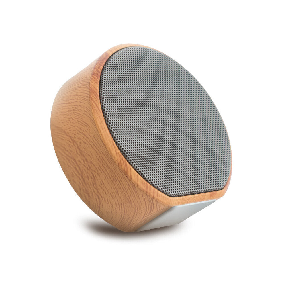 (Black) Wooden Wireless Bluetooth Speaker Stereo Bass Subwoofer Tf Card Aux-In Portable Mini Soundbar With Mic Black 5284966051398