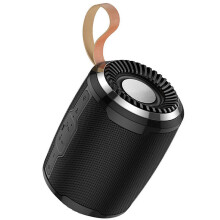 (Black) Sports Wireless Speaker Bluetooth V5.0 Stereo Soundbar FM Radio TF Card AUX-In 1200mAh Portable Outdoor Soundbox