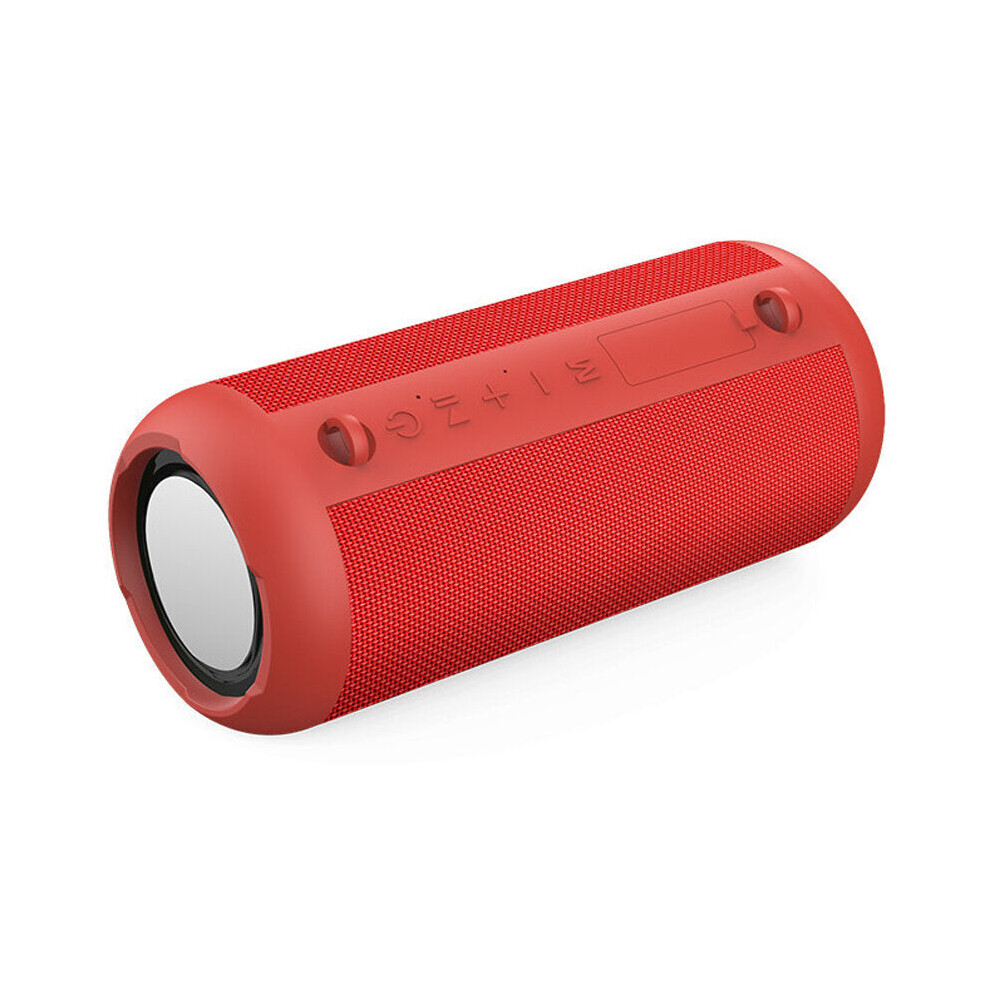 (Red) Wireless Speaker 20W Bluetooth Soundbar Dual Bass 6D Hi-Fi 3600Mah Tf Card Aux-In Ipx6 Waterproof Portable Outdoor Subwoofer With Mic Red 6112212088524