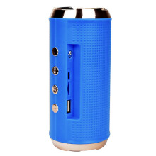 (Blue) Bluetooth 5.0 Speaker 10W Dual Drivers Hi-Fi Stereo Bass Wireless Soundbar TF Card AUX-In Waterproof Portable Outdoor Speaker