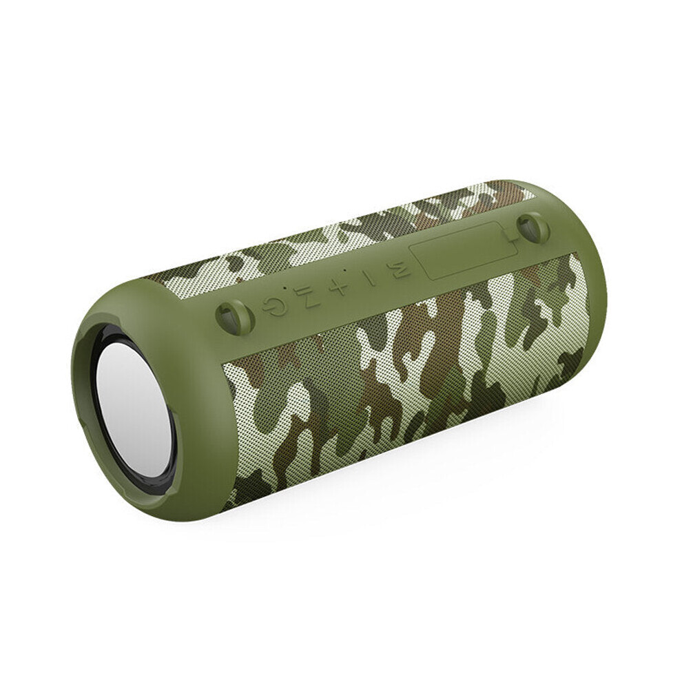 (Camouflage ) Wireless Speaker 20W Bluetooth Soundbar Dual Bass 6D Hi-Fi 3600Mah Tf Card Aux-In Ipx6 Waterproof Portable Outdoor Subwoofer With M Green 6112212088548