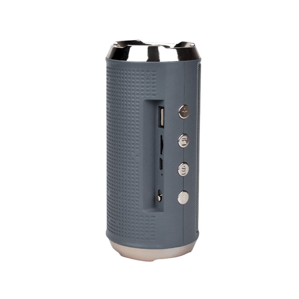 (Grey) Bluetooth 5.0 Speaker 10W Dual Drivers Hi-Fi Stereo Bass Wireless Soundbar Tf Card Aux-In Waterproof Portable Outdoor Speaker Grey 6112212088579