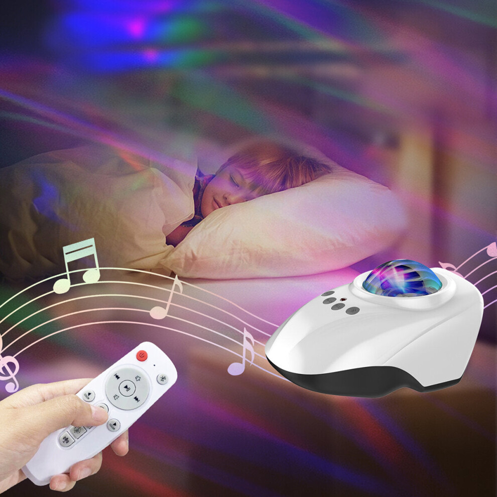 Bluetooth Star Projector Speaker Music Player Noise Star Projector Night Projector White/Light 6112212088647