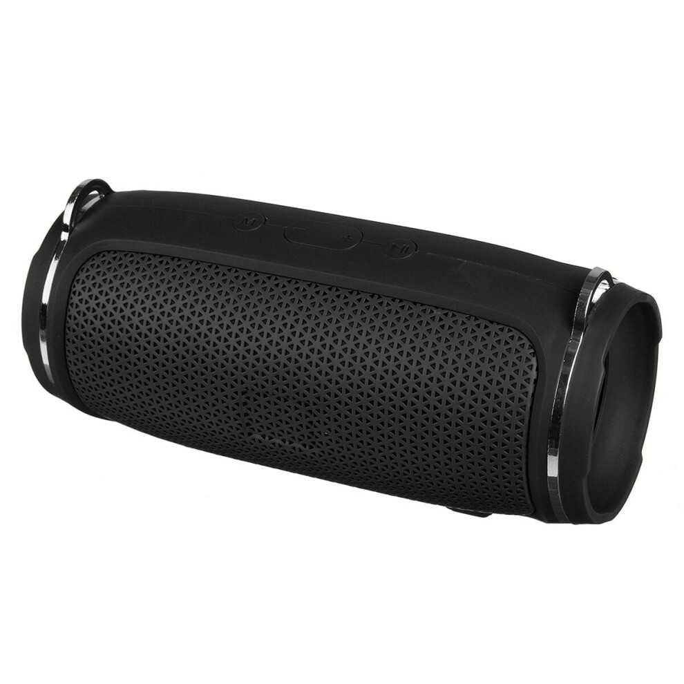 (Black) Portable Wireless Speaker Bluetooth 5.0 Speaker Outdoor Hi-Fi Support Tf Card Fm Radio Subwoofer Black 6112212090640