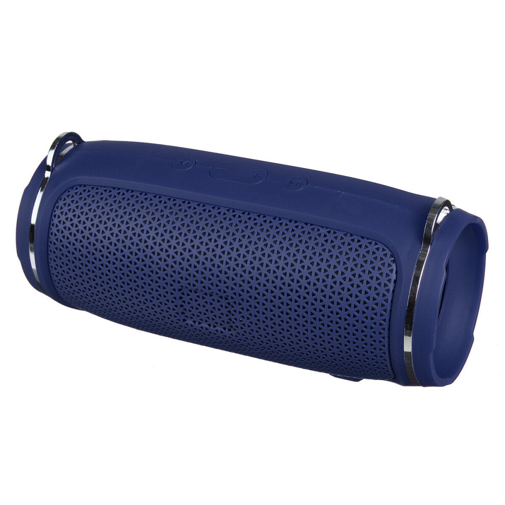 (Blue) Portable Wireless Speaker Bluetooth 5.0 Speaker Outdoor Hi-Fi Support TF Card FM Radio Subwoofer