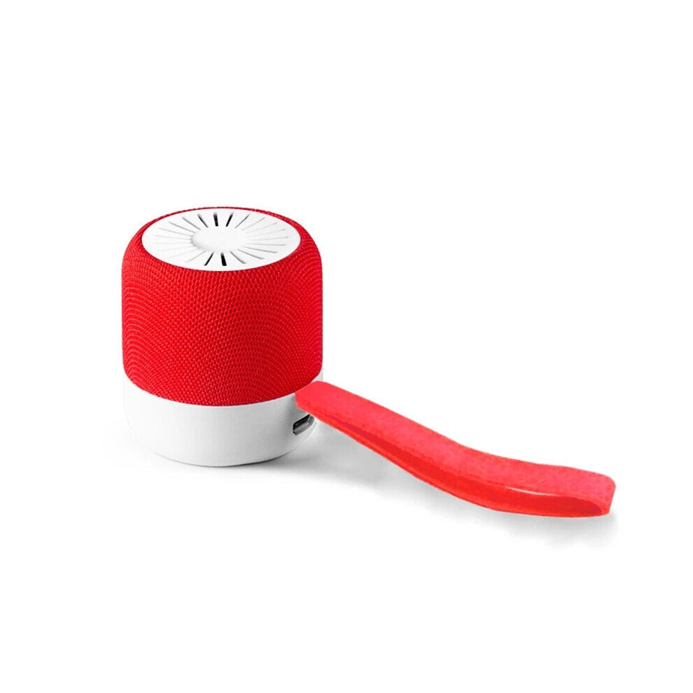 (Red) Mini Bluetooth Speaker 360 Degree 3D Sound Audio Small Speaker Creative Portable Wireless TWS Sound Box