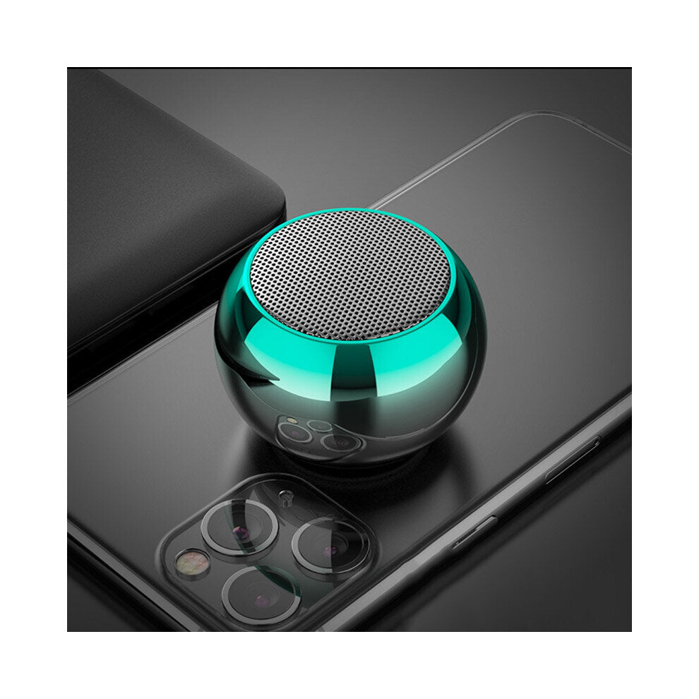 (Green) Wireless Bluetooth 5.0 Speaker Hi-Fi Stereo 360 Surround Sound Bass Boombox Mini Portable Soundbar With Mic Green 6112212089767