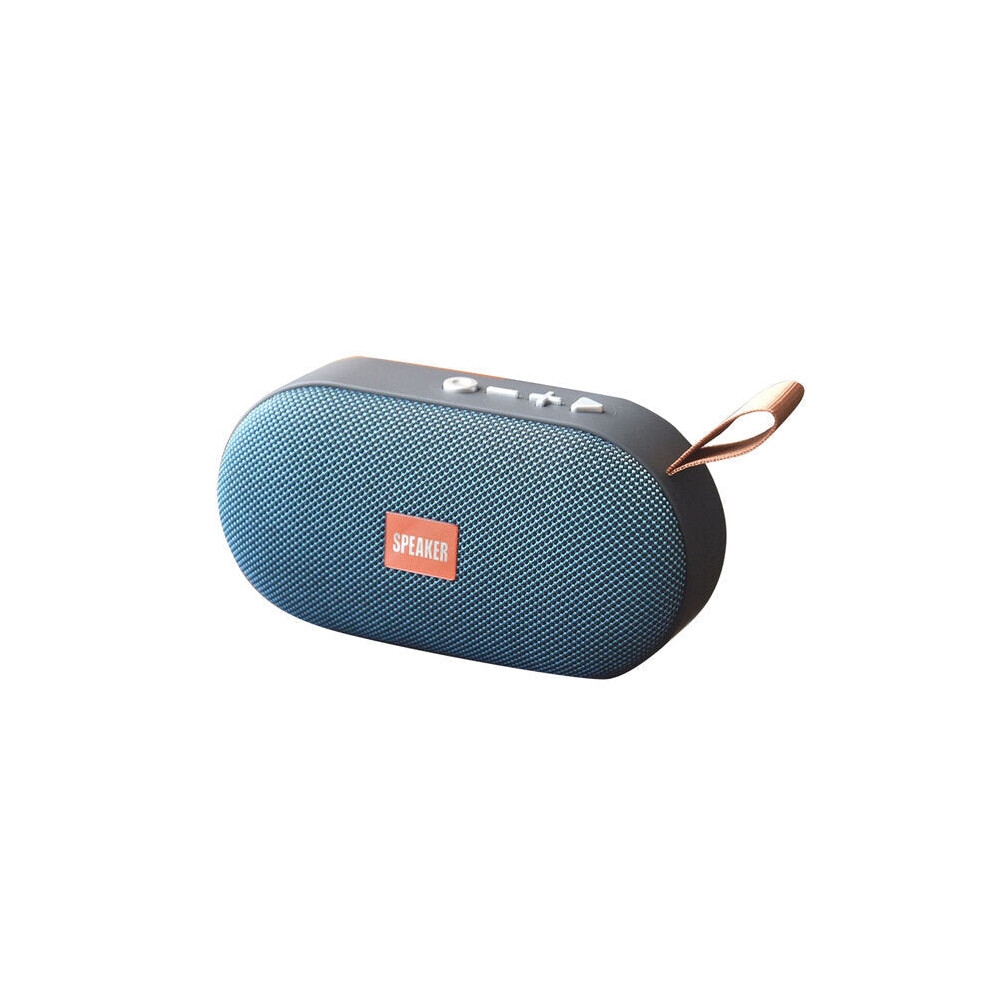 (Blue) Mini Bluetooth Speaker Portable Wireless Loudspeaker Sound System 3D Stereo Music Surround Outdoor Speaker Support FM TF Card