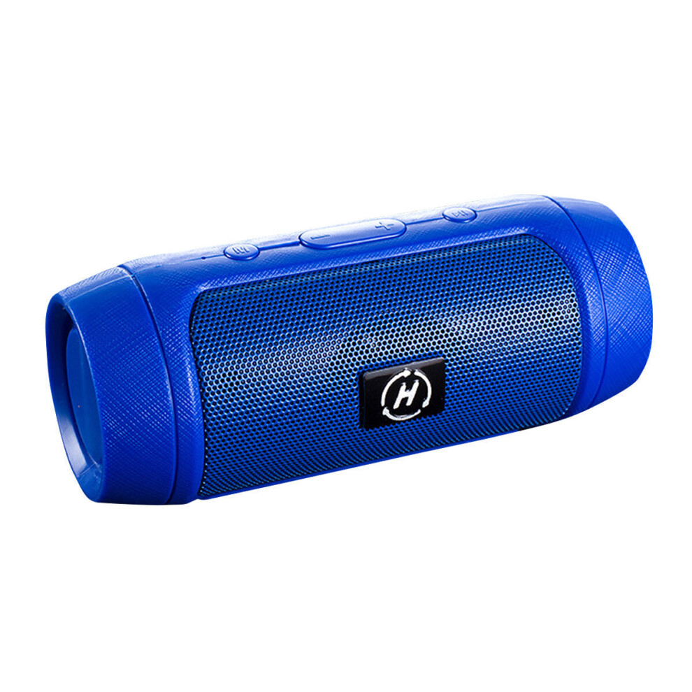 (Blue) Wireless Bluetooth Speaker Outdoor Waterproof Portable Stereo Support TF Card USB Charging