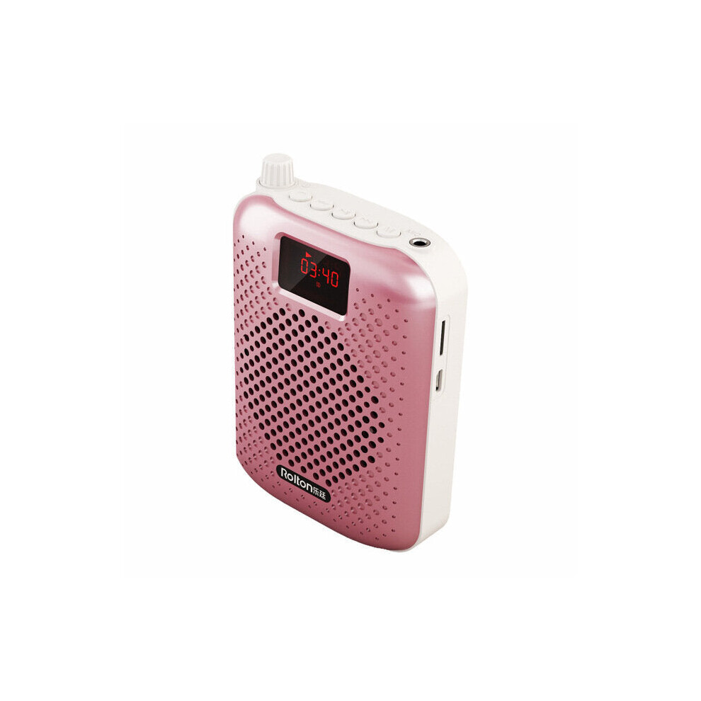 (Rose Gold) Portable Bluetooth Speaker Microphone Voice Amplifier Booster Megaphone Speaker