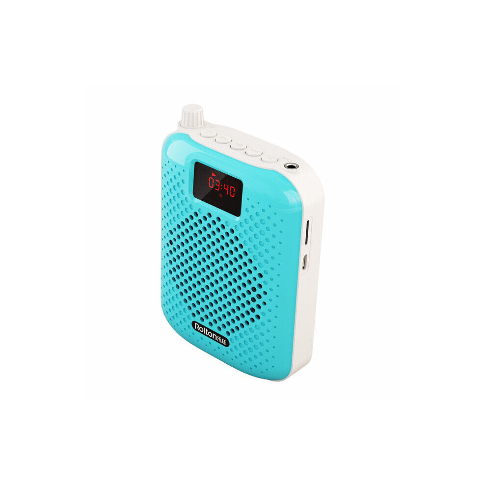 (Blue) Portable Bluetooth Speaker Microphone Voice Amplifier Booster Megaphone Speaker