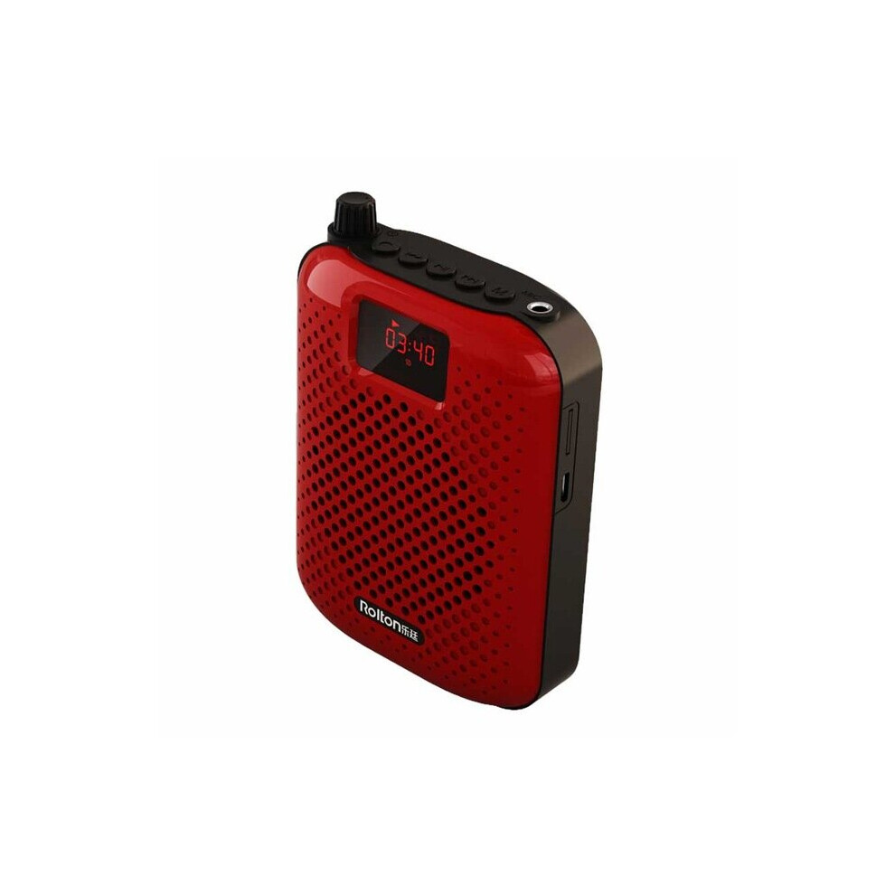 (Red) Portable Bluetooth Speaker Microphone Voice Amplifier Booster Megaphone Speaker