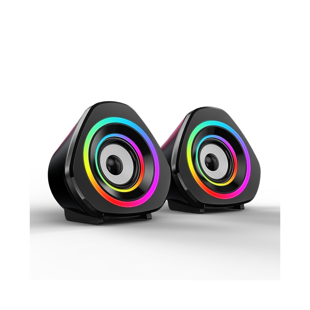 (Bluetooth Version) Bluetooth 5.0 Soundbox 2.0 Loudspeaker With Rgb Colorful Breathing Led Computer Speakers Light 6112212091975