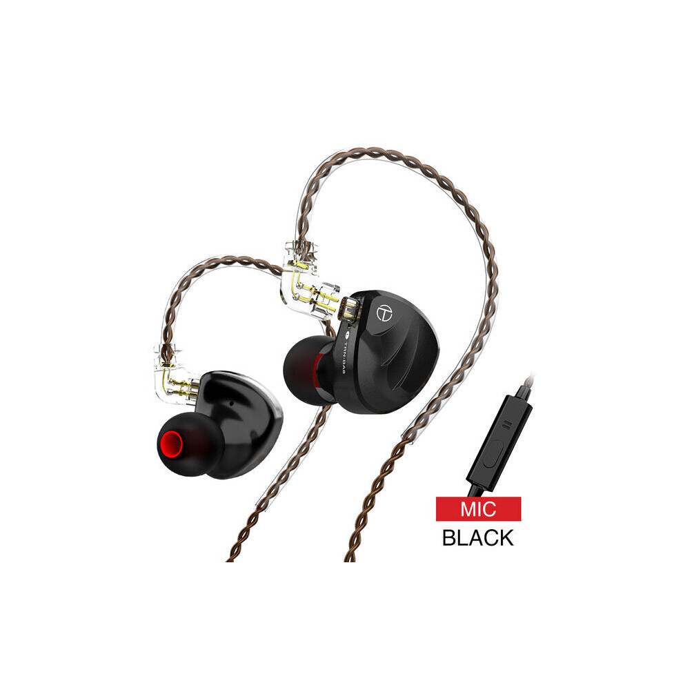 (With Mic) In Ear Earphone Eight-Unit Balanced Armature Pure Moving Iron Hi-Fi Fever Monitor Earphone Wheat Wire Control Changeable Line Headphone With Mic