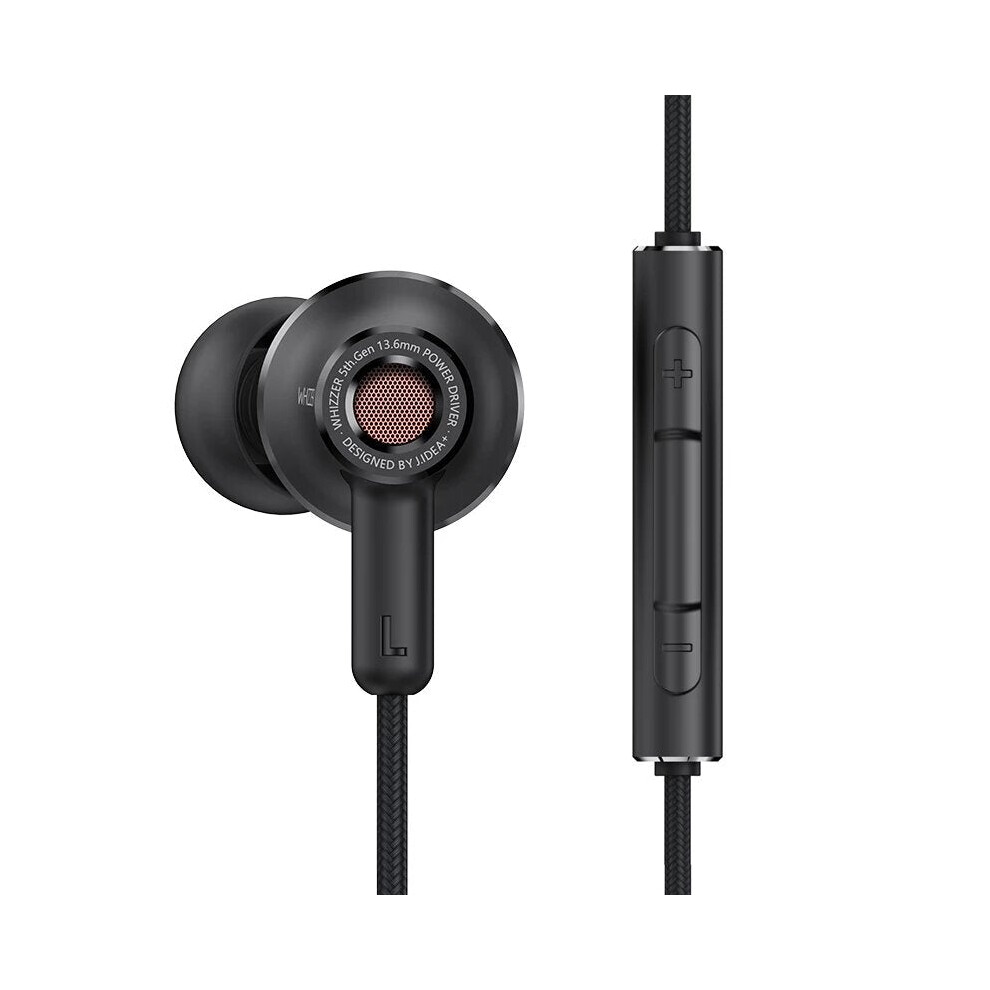 (With Mic) Dynamic In-Ear Earphones 13.6mm Large Driver Hi-Fi Stereo Earphone Headphones with Detachable Cable