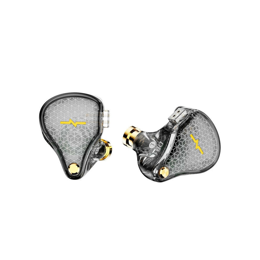 (, With Mic) Music In Ear Earphone 10Mm Dynamic Driver Audiophile Earbud Studio Earplug 2Pin Detachable With Mic Grey 6112212294277