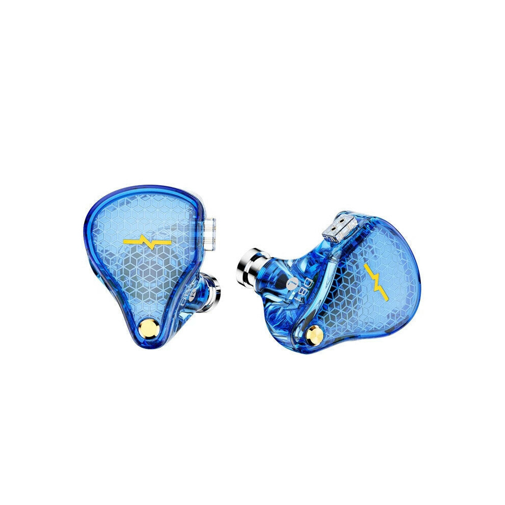 (, Without Mic) Music In Ear Earphone 10Mm Dynamic Driver Audiophile Earbud Studio Earplug 2Pin Detachable With Mic Blue 6112212294307