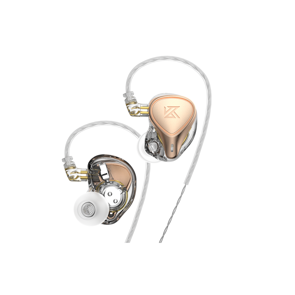 (, With Mic) 3.5Mm Wired Earphone Electrostatic Balanced Dynamic Monitor Sport Music Earphone Headphones Gold 6112212293652