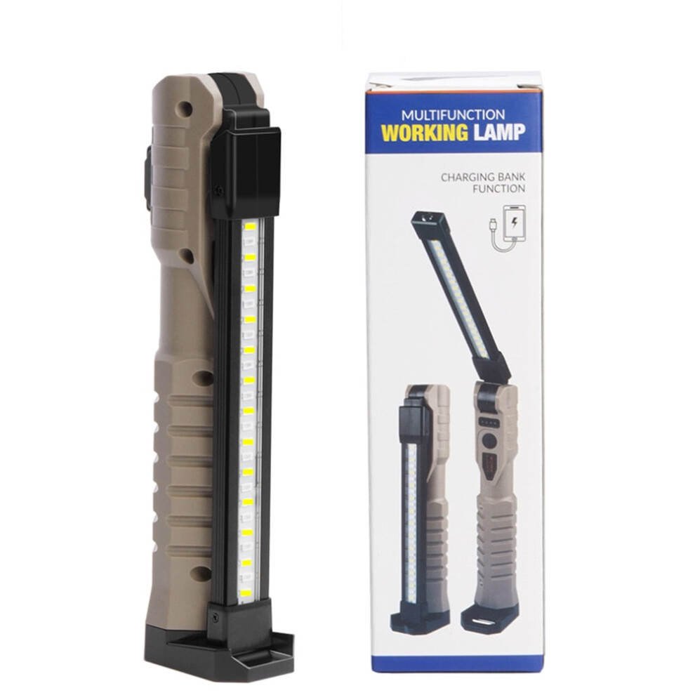 Rechargeable LED Work Light 1000 Lumens COB Work Lights with Power Capacity Indicator Handled Flashlights for Outdoor Car Repair