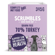 Scrumbles Complete Wet Dog Food Turkey Grain Free 395g