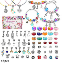 66pcs Bracelet Jewelry Diy Making Kit Toys for Kids Girls Xmas Gifts