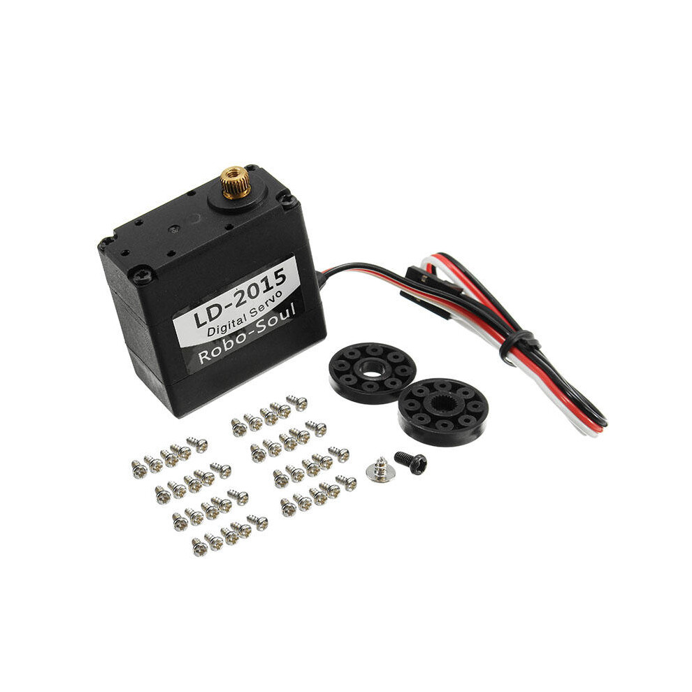 180 Degree 15KG Large Torque Metal Gear Biaxial Digital Servo For Robot