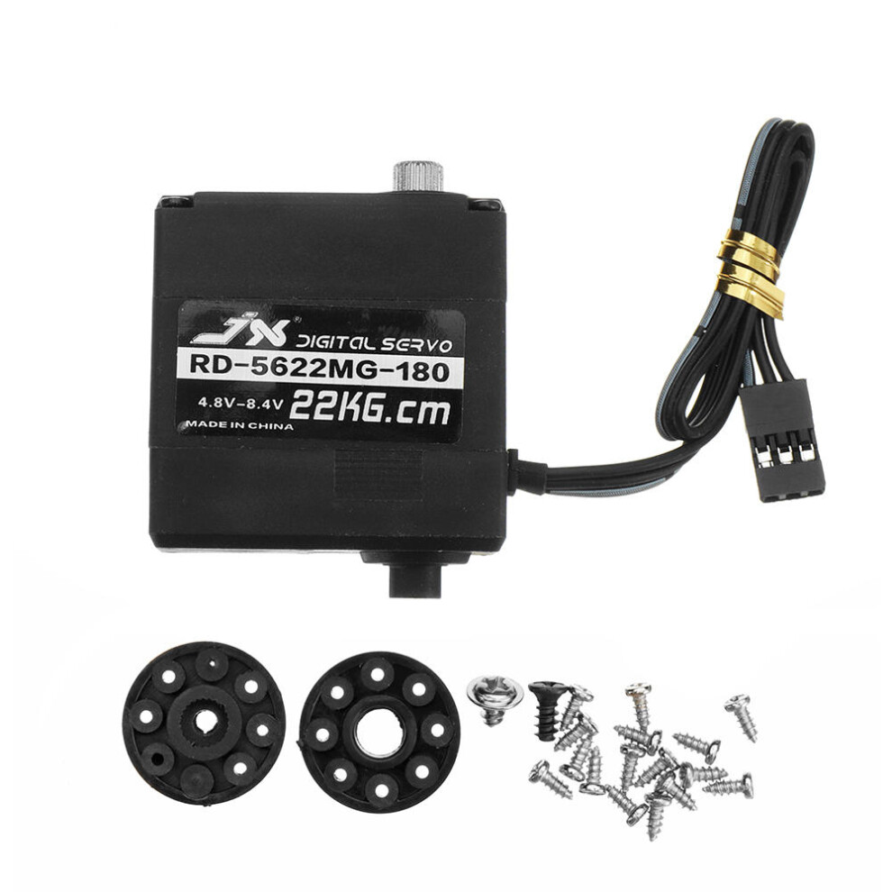 22KG Digital Metal Double Axis Steering Gear 180 Servo For RC Robot