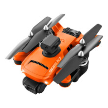 (Orange, One Battery) 2.4GHz WIFI FPV with 4K ESC Dual Camera 360 Obstacle Avoidance Optical Flow Positioning Foldable RC Drone Quadcopter RTF