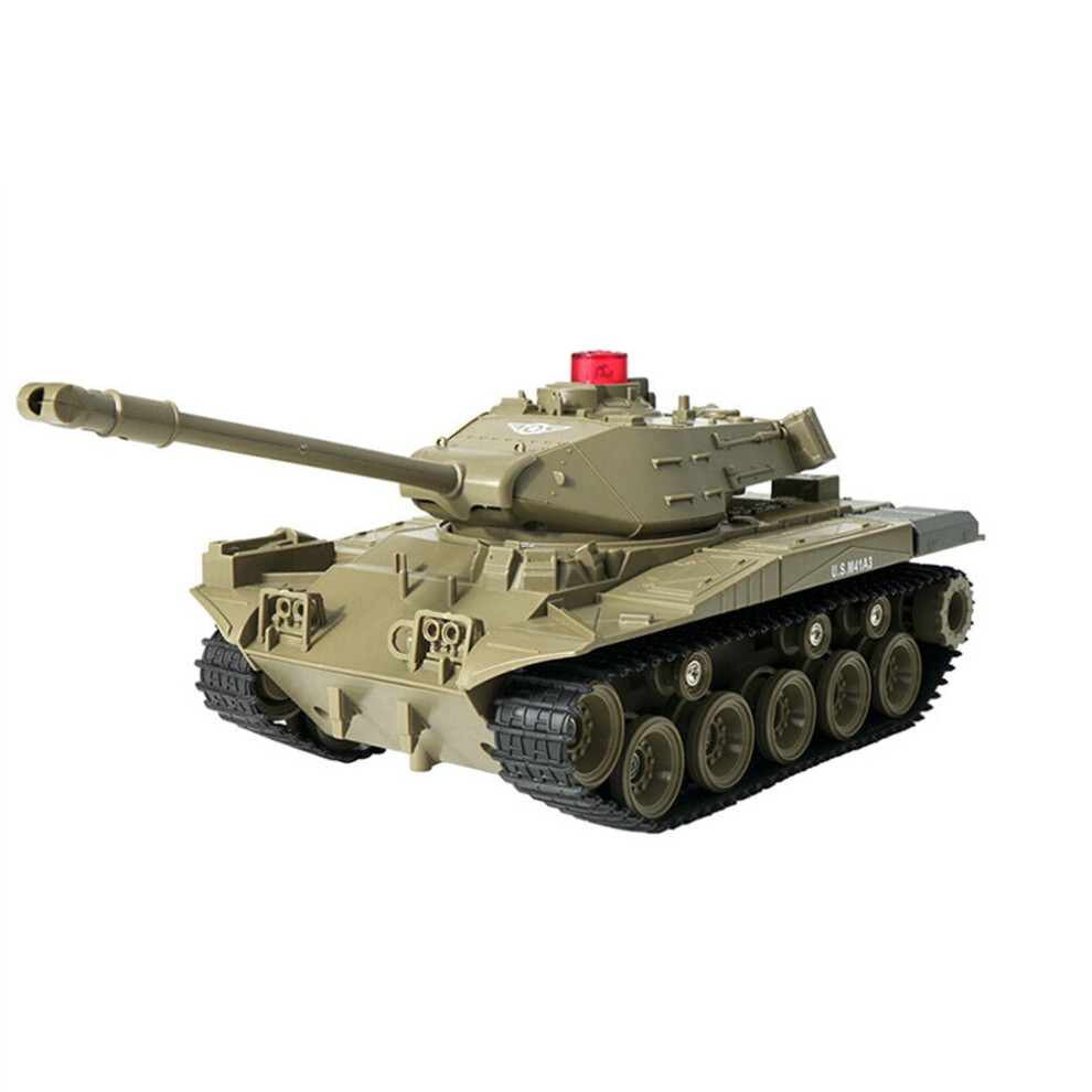 (Green) RTR 2.4G 4CH RC Battle Tank Programmable Vehicles w/ Sound  360 Rotation Military Models