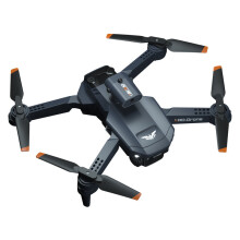(Black, One Battery) 5G WIFI FPV GPS with 8K Dual Camera 360 Obstacle Avoidance 64-Color Gradient Light Brushless RC Drone Quadcopter RTF