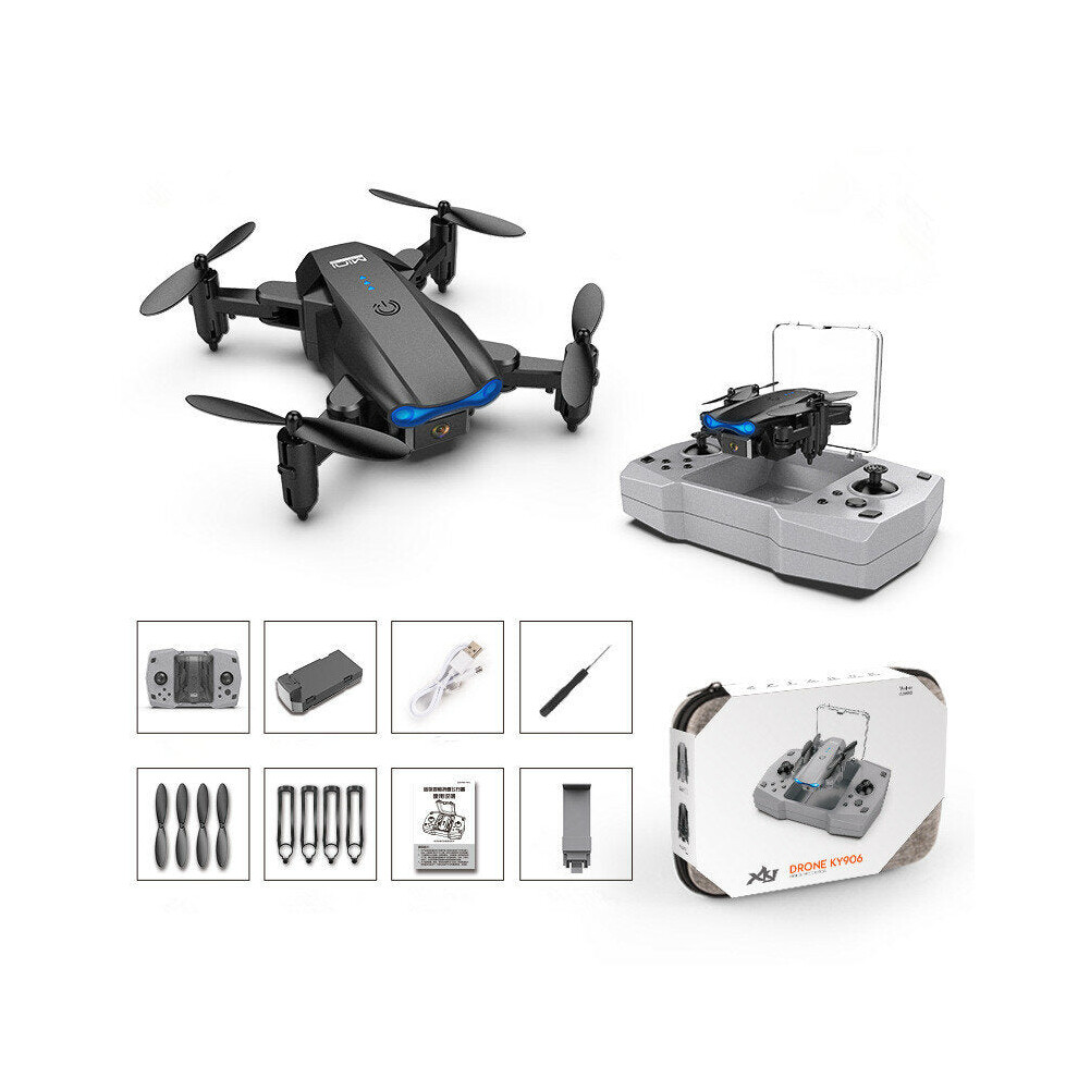 (One Battery, 4K Single Camera) WiFi FPV with 4K Camera 360 Rolling Altitude Hold Foldable RC Quadcopter RTF