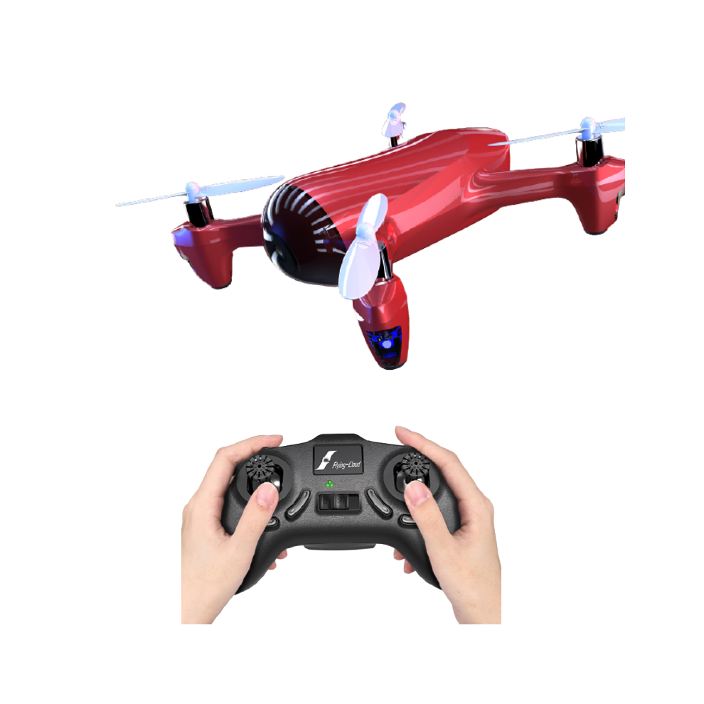 (Red) WIFI FPV with 4K HD Camera Optical Flow Positioning Recorder Mode RC Drone Quadcopter RTF