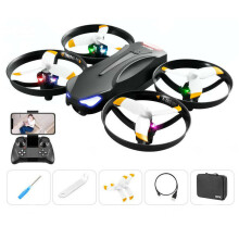 (One Battery, 6K Camera) WiFi FPV with 6K HD 50x ZOOM Dual Camera 20mins Flight Time Altitude Hold Mode LED Colorful RC Drone Quadcopter RTF