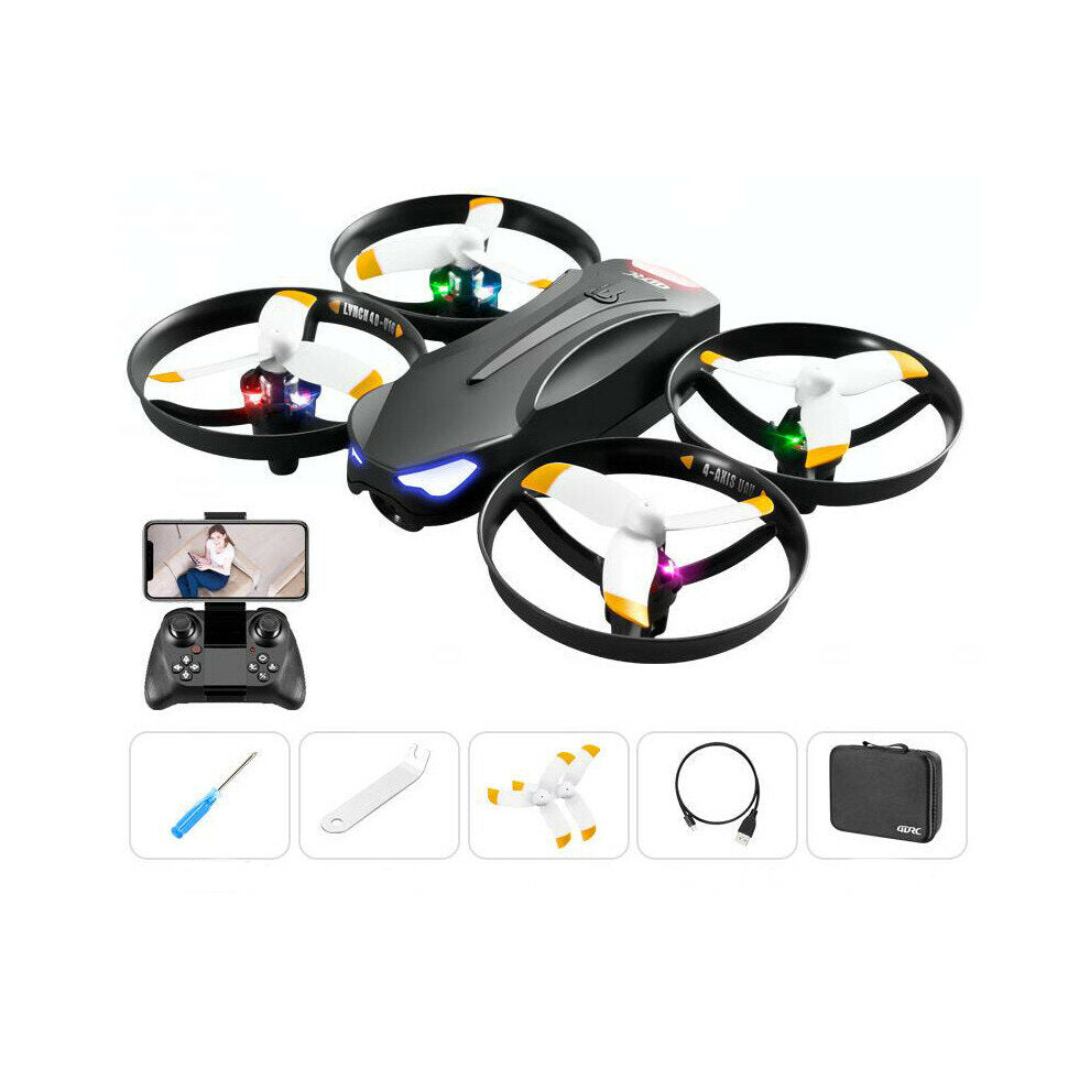 (One Battery, 6K Camera) WiFi FPV with 6K HD 50x ZOOM Dual Camera 20mins Flight Time Altitude Hold Mode LED Colorful RC Drone Quadcopter RTF