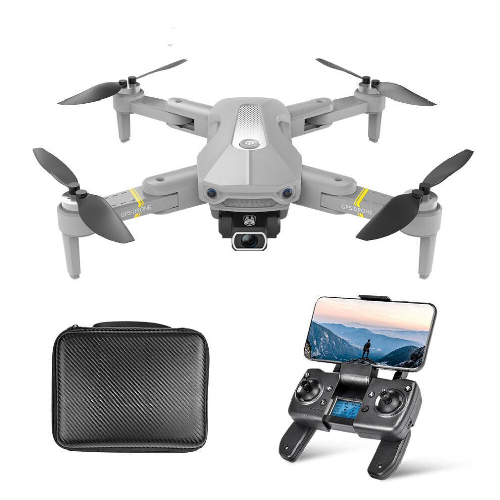 (Grey, Two Batteries) GPS 5G WiFi FPV with 720P Dual Camera 20mins Flight Time Foldable Brushless RC Quadcopter RTF