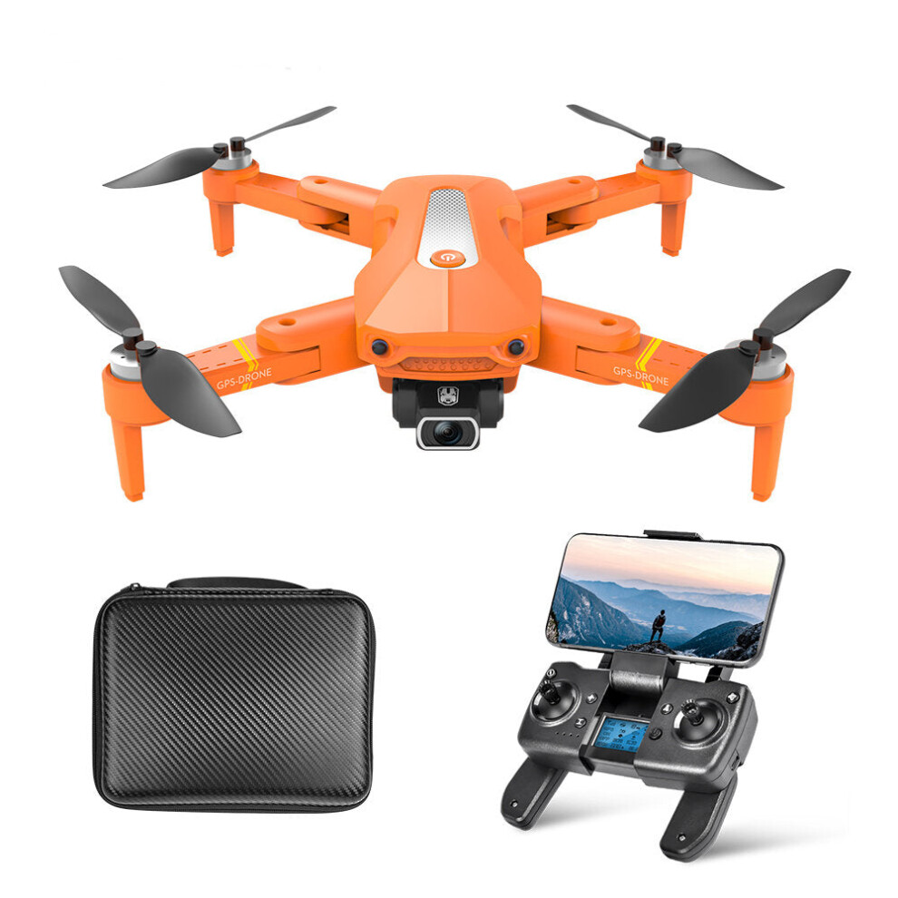 (Orange, Two Batteries) GPS 5G WiFi FPV with 720P Dual Camera 20mins Flight Time Foldable Brushless RC Quadcopter RTF