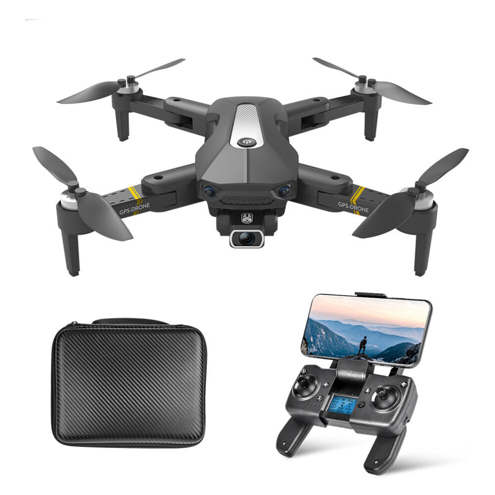 (Black, Two Batteries) GPS 5G WiFi FPV with 720P Dual Camera 20mins Flight Time Foldable Brushless RC Quadcopter RTF