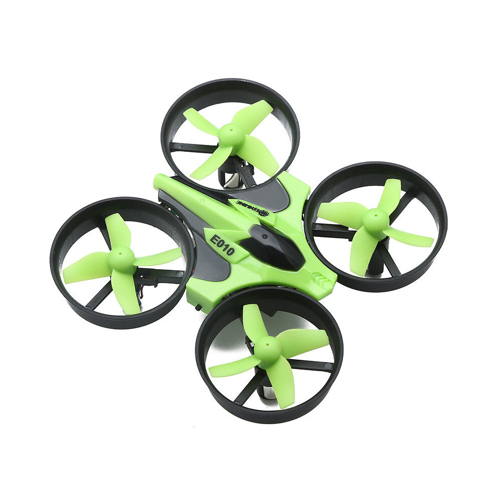 (Black Green, One Battery) Mini 2.4G 4CH 6 Axis Headless Mode RC Drone Quadcopter RTF