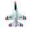 2.4G 2CH F16 Thunderbirds EPP RC Airplane RTF Mode 2 3